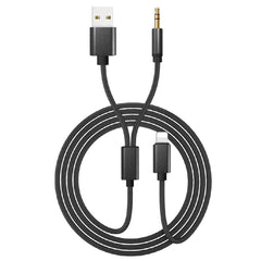 A Photo Of IP3.5mm+Lightning charging - audio cable