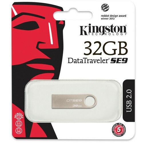 A Photo Of Kingston 32GB DataTraveler SE9 USB Flash Drive – Durable Metal Design for Reliable Data Storage