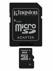 A Photo Of Kingston 8 GB microSDHC Class 4 Flash Memory Card | SDC4-8GB