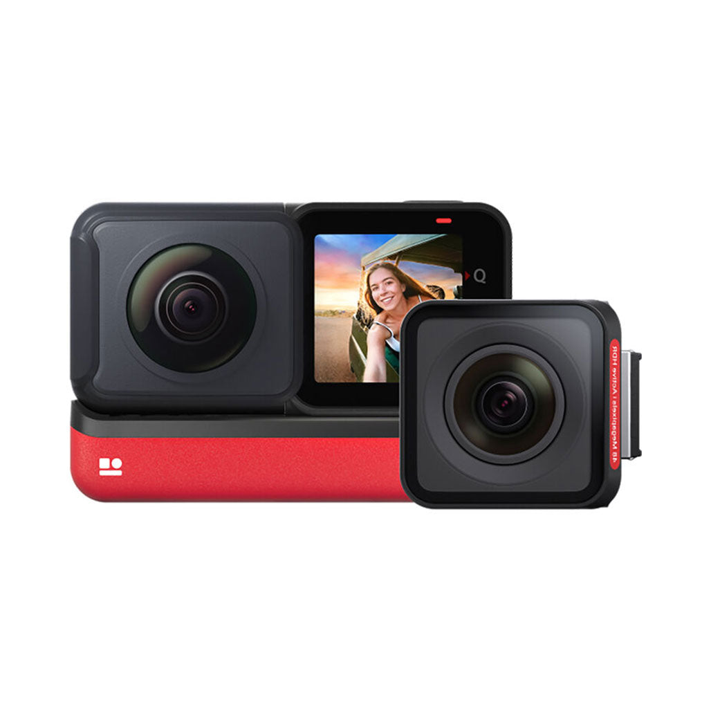 A Photo Of Insta360 ONE RS Twin Edition Camera – Modular 4K and 360-Degree Action Camera System