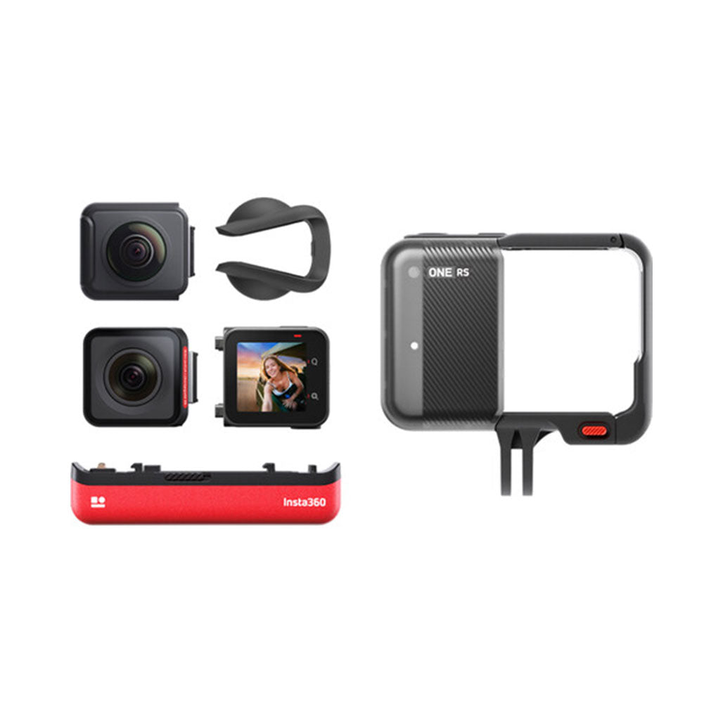 A Photo Of Insta360 ONE RS Twin Edition Camera – Modular 4K and 360-Degree Action Camera System