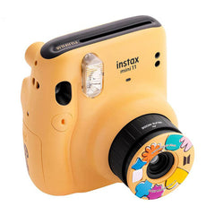 A Photo Of Fujifilm Instax Mini 11 BTS Butter Version Instant Camera - Yellow, Compact, Automatic Exposure, Selfie Mode