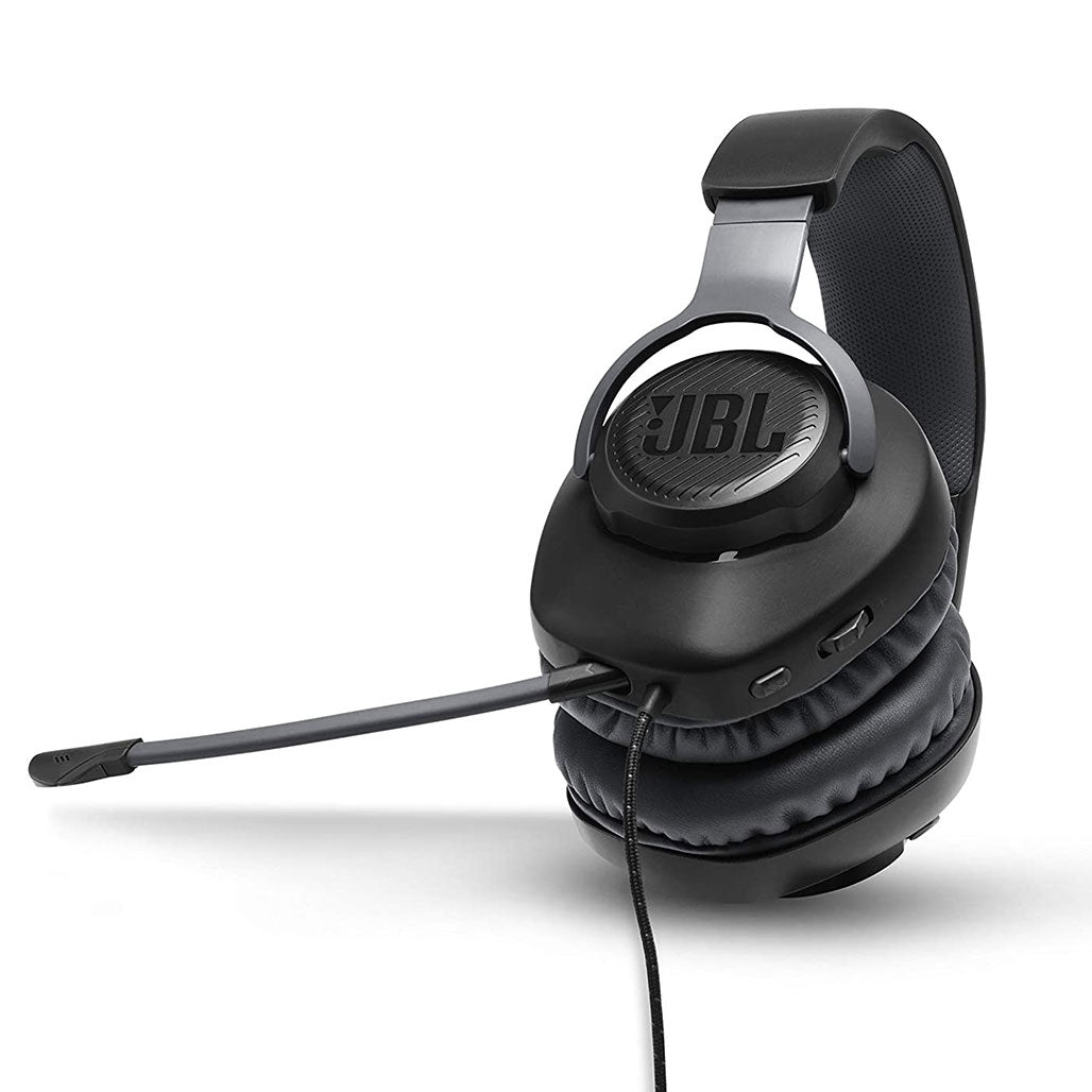 A Photo Of JBL Quantum 100 Gaming Headset – Immersive Sound and Clear Communication with Detachable Boom Mic