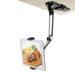 A Photo Of AboveTek Kitchen Tablet Stand - Adjustable 360° Mount with Camera Adapter for iPad, iPhone, and More