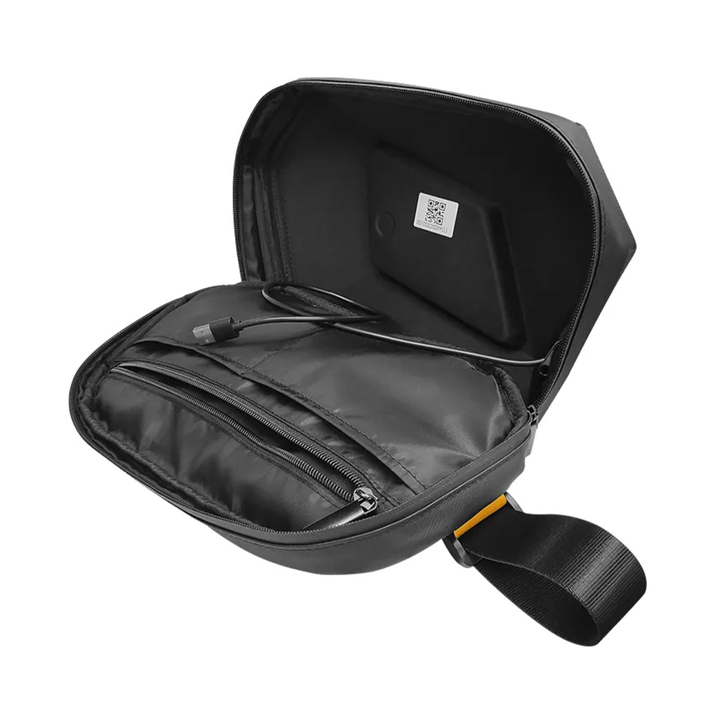 A Photo Of LOY LED Sling Bag - Black | Personalized LED Screen, Waterproof, Adjustable Crossbody Design