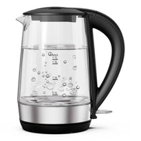 LePresso 360 Transparent Quick-Boil Glass Kettle - 1.7 Liter Capacity, 360° Rotation Base, Boil Dry Protection
