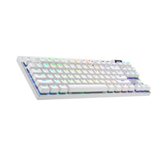 A Photo Of Logitech PRO X TKL LIGHTSPEED Wireless Gaming Keyboard - White - Tenkeyless Design, RGB LIGHTSYNC, 50-Hour Battery - 920-012143