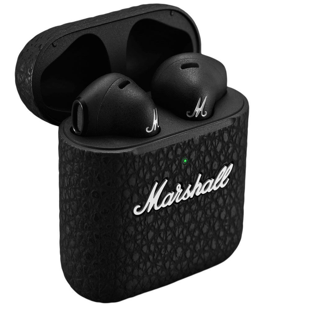 A Photo Of Marshall Minor III True Wireless Earbuds with Charging Case - 25 Hours Playtime, Bluetooth 5.2, Quick Charging