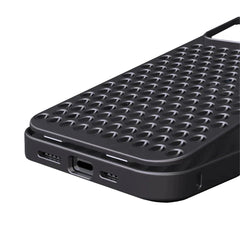 A Photo Of Metallic Alloy Shockproof Cooling Hybrid Case for iPhone 15 Pro Max - Black