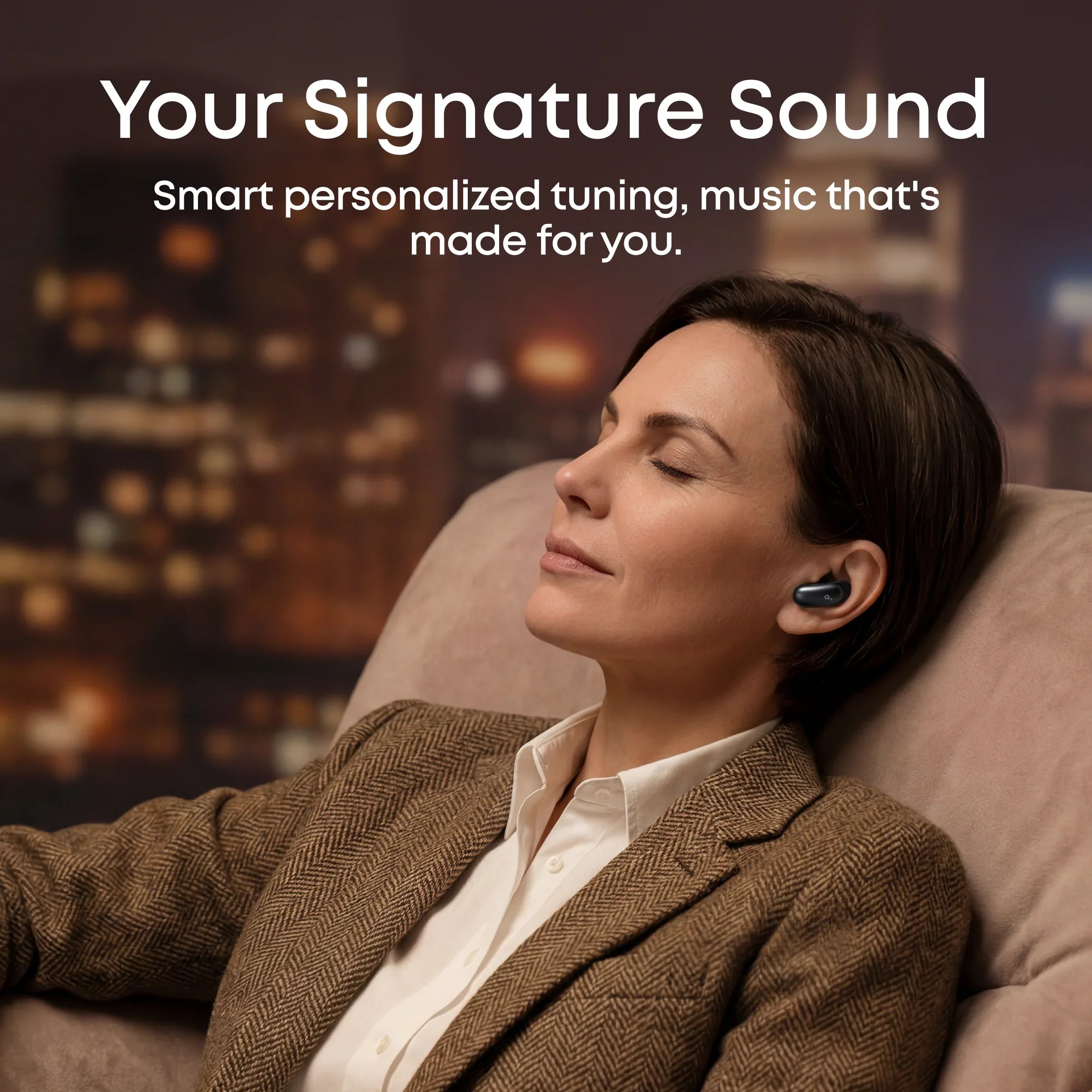 A Photo Of Anker Liberty 5 Pro Max - AI Note-Taker Smart Screen Earbuds