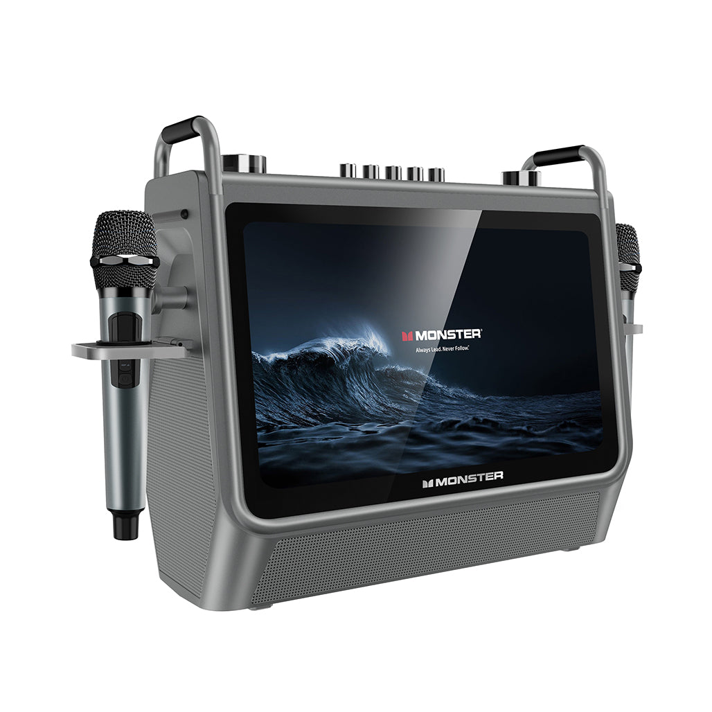 A Photo Of Monster Superstar 800 All-in-One Karaoke System - 15.6-Inch Screen, 200W Output, Bluetooth 5.3, and 500GB SSD