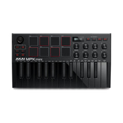 A Photo Of AKAI MPK Mini MK3 - MIDI Keyboard Controller – Compact USB-Powered Beat Maker with 25 Keys, MPC Pads & Production Software