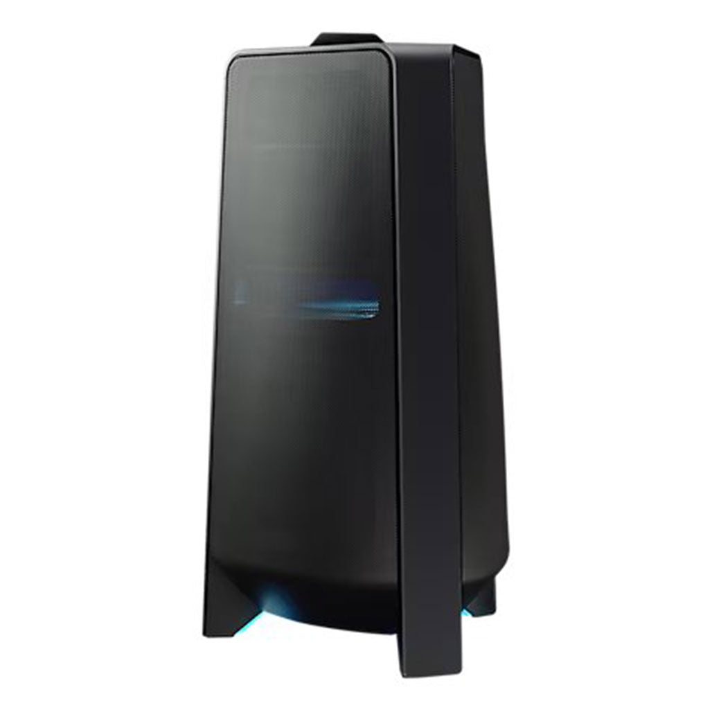A Photo Of Samsung Sound Tower MX-T70 - 1500W High Power Audio System with Bass Booster, LED Party Lights, and Karaoke Features