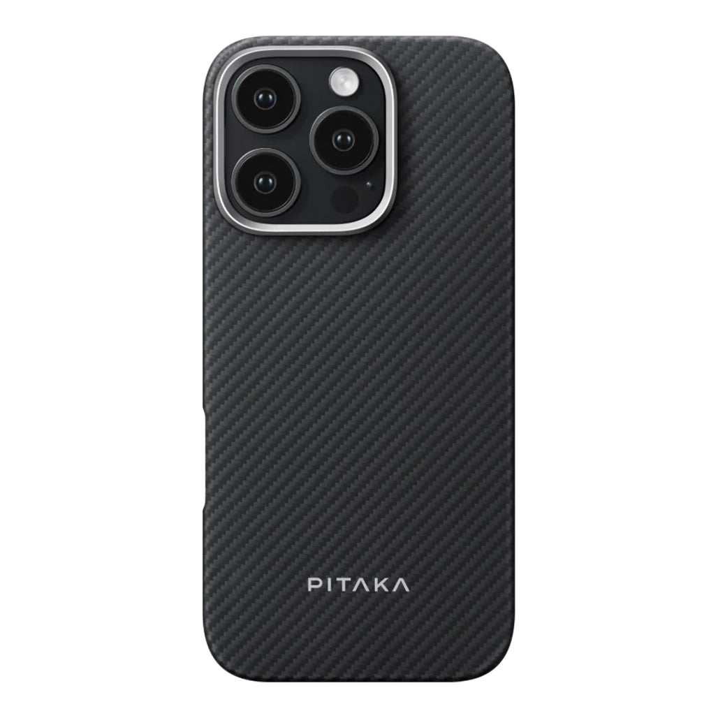 A Photo Of Pitaka Classic Ultra-Slim Case for iPhone 16 Pro Max – Lightweight Aramid Fiber Protection with Magnetic Integration
