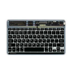 A Photo Of Porodo Crystal Shell Ultra-Slim Wireless Keyboard