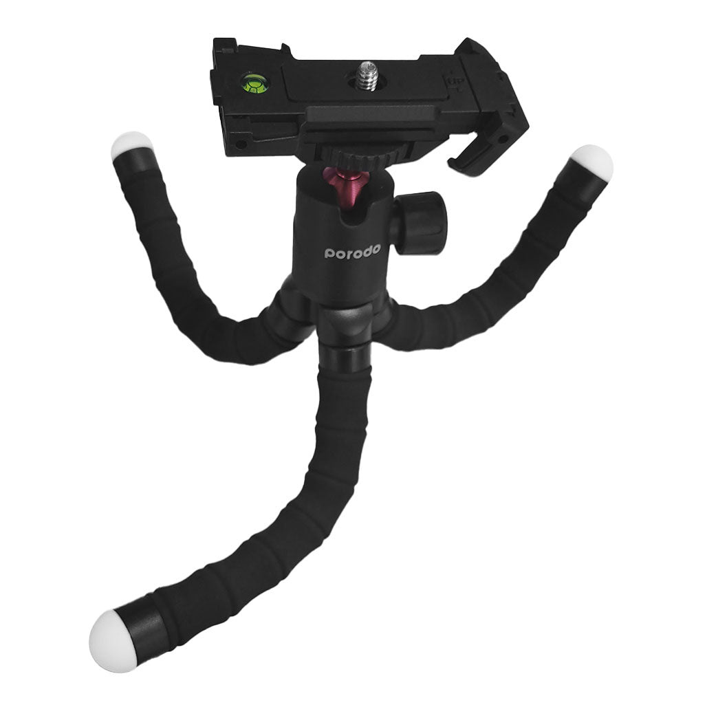 A Photo Of Porodo Flexible Versatile Tripod | PD-TRPH-BK