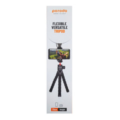 A Photo Of Porodo Flexible Versatile Tripod | PD-TRPH-BK