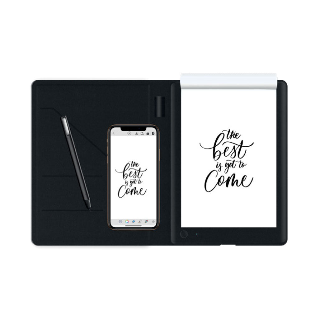 A Photo Of Porodo PD-SWNB-BK Smart Writing Notebook with Pen - Gray