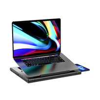 Powerology Multi-Functional Pro Hub Laptop Stand with 100W PD, 4K HDMI, Wireless Charger & Adjustable Angles