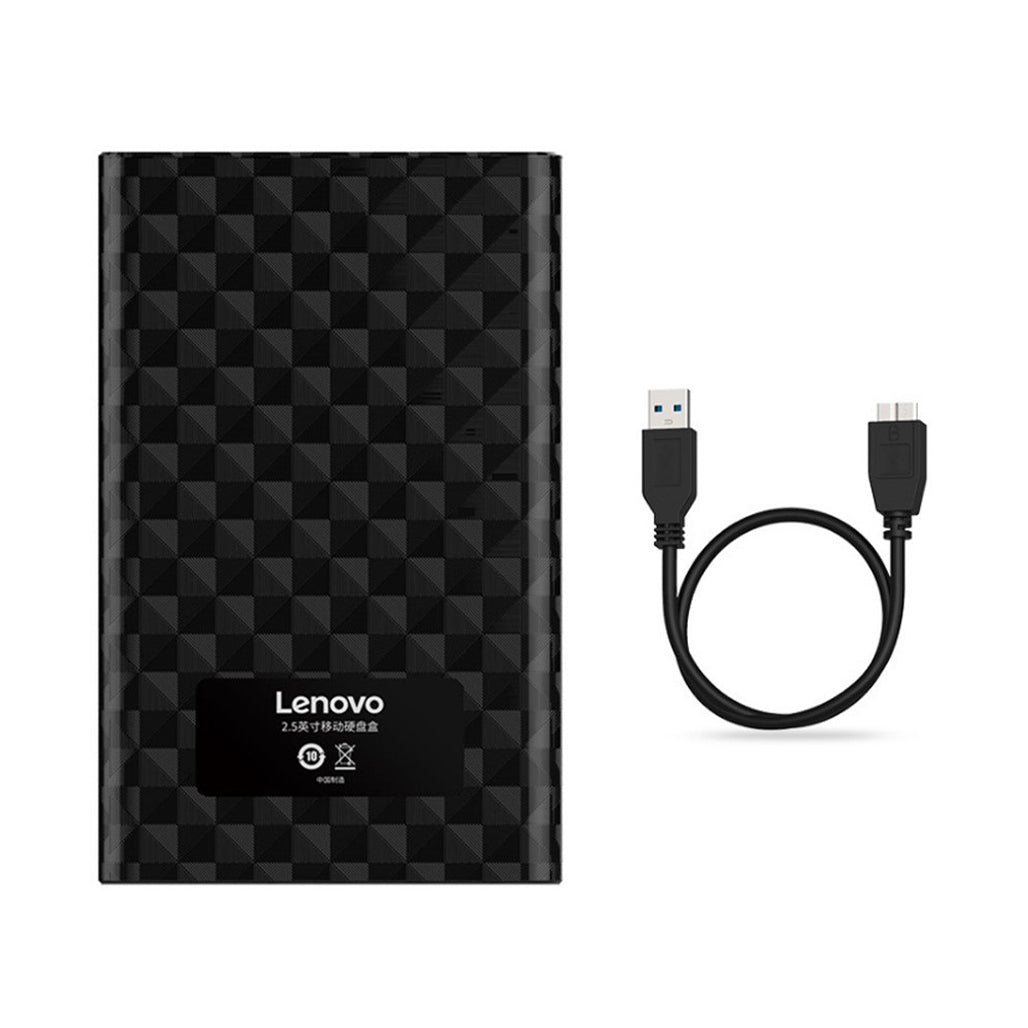 A Photo Of Lenovo S-02 USB 3.0 External Hard Drive Enclosure - Lightweight and Durable Protection for SSDs and HDDs