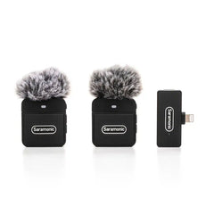 A Photo Of Saramonic Blink 100 B4 Wireless Mic System for iPhone - Dual 2-Person Clip-On with Lightning Receiver