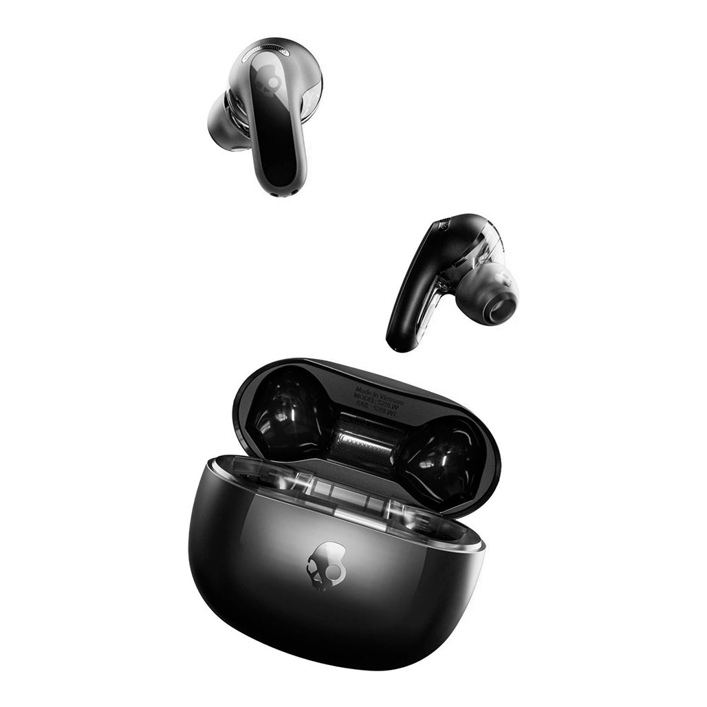 A Photo Of Skullcandy Rail True Wireless Earbuds - Black | Premium Sound, All-Day Comfort, Intelligent Features