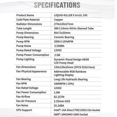 A Photo Of Xigmatek Liquid Killer X 240 Arctic