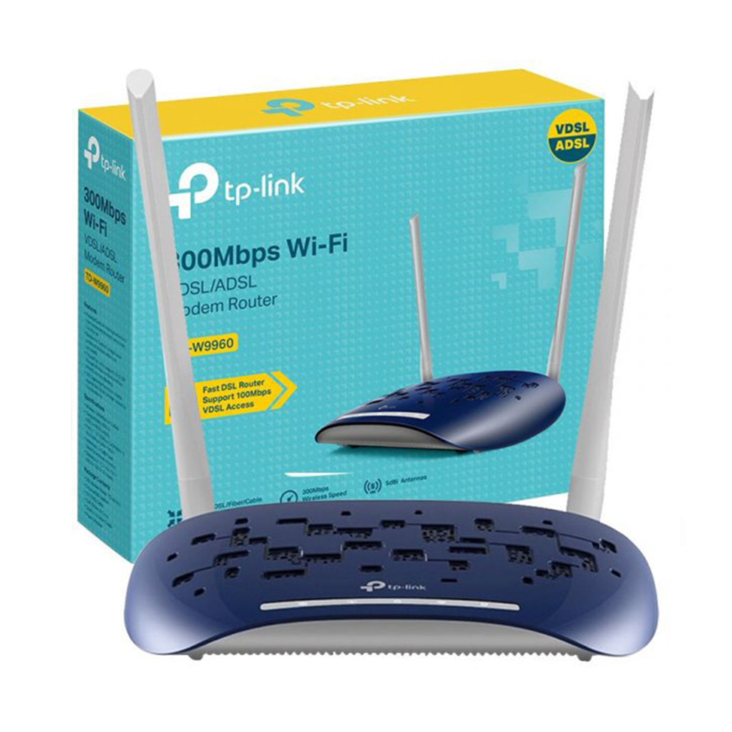 A Photo Of TP-Link 300Mbps Wireless N VDSL/ADSL Modem Router TD-W9960 - High-Speed Internet & Reliable Connectivity