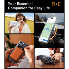 A Photo Of Torras UPRO Ostand Clear MagSafe Case for iPhone 15 Pro Max – Hidden Kickstand, Anti-Yellowing Technology, and Military-Grade Protection