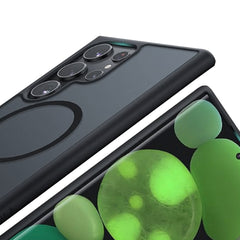 A Photo Of Torras Guardian Magnetic Case for Samsung S24 Ultra - Black | MagSafe Compatible, Military-Grade Protection, Slim Design