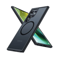 A Photo Of Torras Guardian Magnetic Case for Samsung S24 Ultra - Black | MagSafe Compatible, Military-Grade Protection, Slim Design