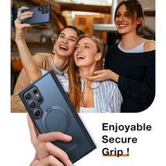 A Photo Of Torras UPRO Ostand MagSafe Case for Samsung Galaxy S24 Ultra | Magnetic, Stand, and Ring Holder with Military-Grade Protection