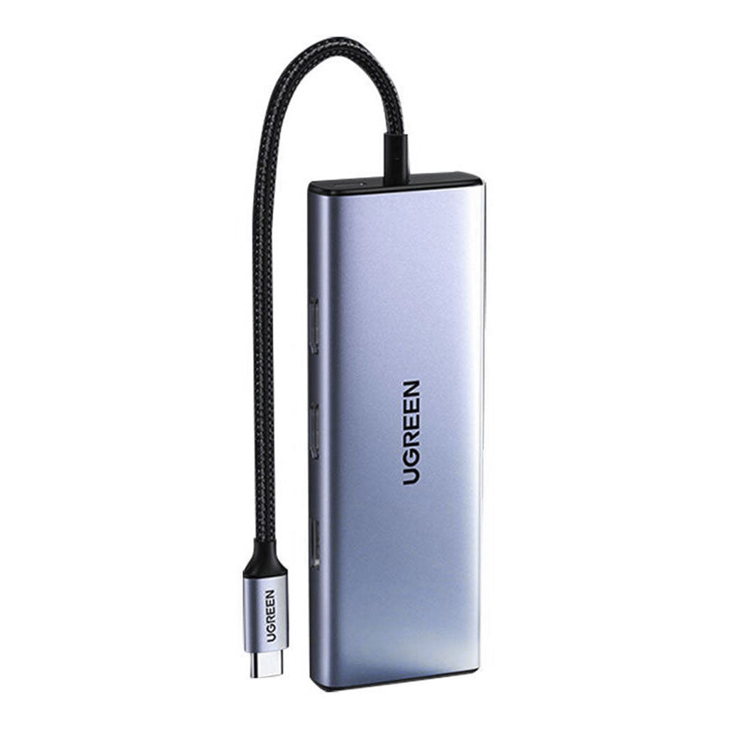A Photo Of UGreen 9-in-1 USB-C Hub Adapter | Dual 4K HDMI, USB 3.0, Ethernet, SD/TF Card Reader | 60W PD Charging