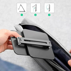 A Photo Of UGreen LP134 Foldable Metal Tablet Stand - Grey | Adjustable Aluminum Holder for Tablets and Smartphones