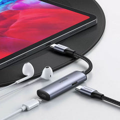 A Photo Of UGreen USB-C to Lightning Audio Adapter | Connect Lightning EarPods to USB-C Devices