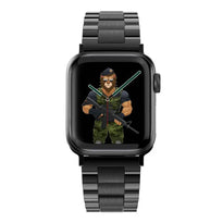 Green Lion Metalic Grande Acero Correa Bracelet For Apple Watch 42mm/44mm/45mm