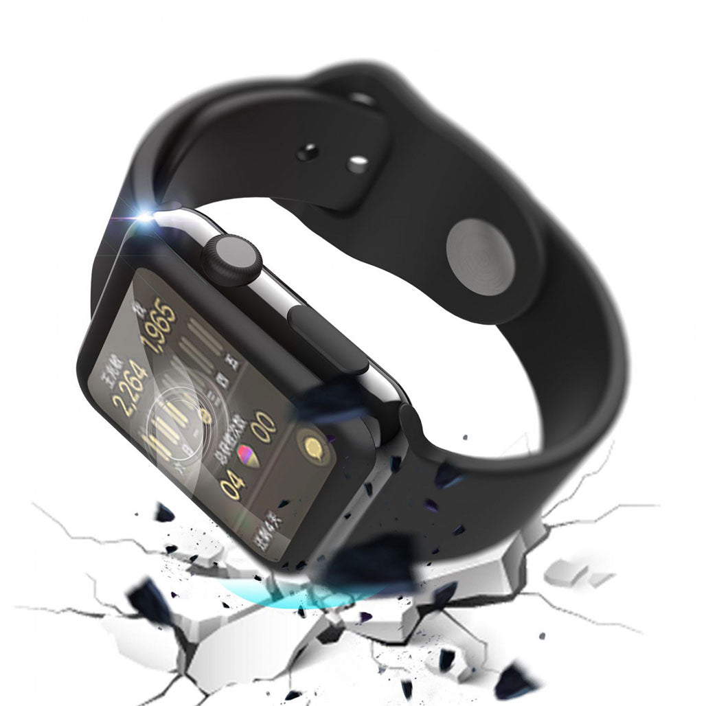 A Photo Of Green Lion 3D HD Glass Screen Protector For Apple Watch 45mm