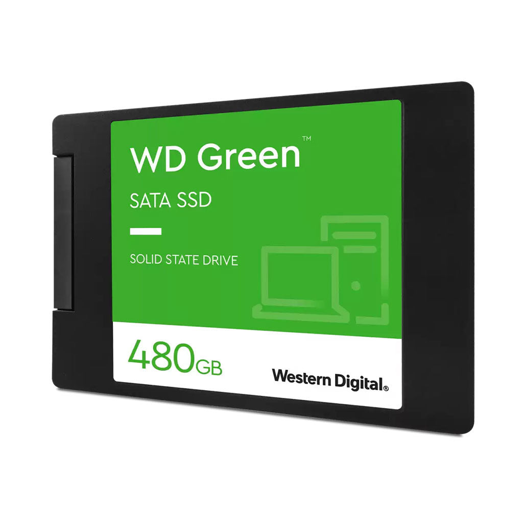 A Photo Of Western Digital Green 480GB SATA SSD - WDS480G3G0A - 2.5 Inch - Enhanced Performance for Everyday Computing