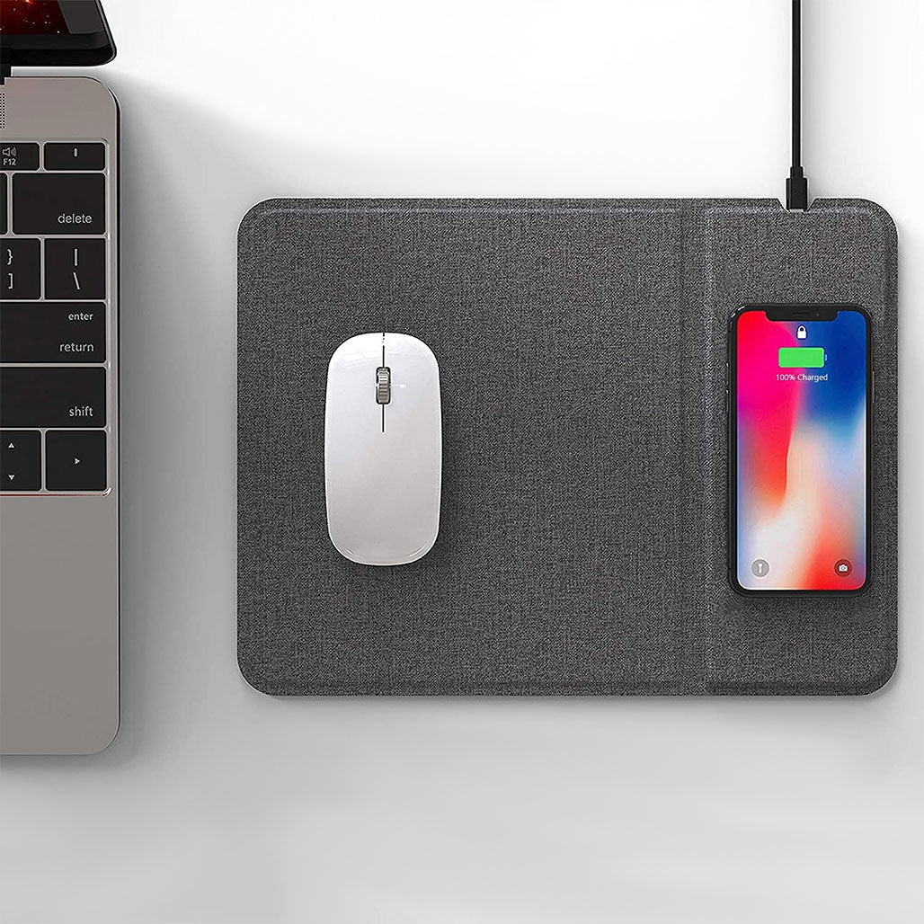 A Photo Of Wireless Charging Mousepad 15W – Sleek and Functional Charging Solution