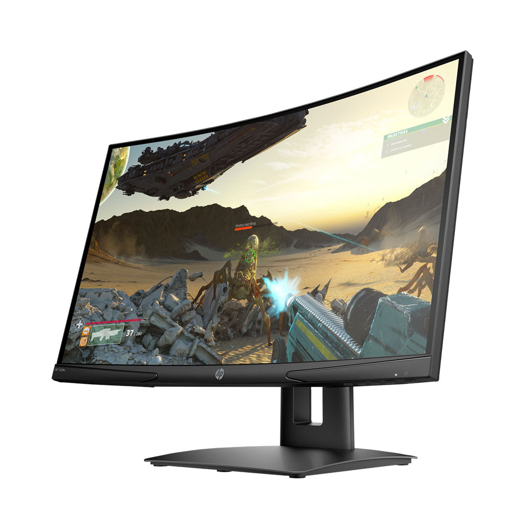 A Photo Of HP X24C Curved Gaming 24