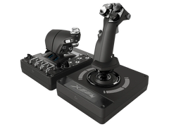 A Photo Of Logitech 945-000059 X56 H.O.T.A.S. RGB Throttle and Stick Simulation Controller - Advanced Military-Grade Flight Control