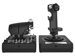 A Photo Of Logitech 945-000059 X56 H.O.T.A.S. RGB Throttle and Stick Simulation Controller - Advanced Military-Grade Flight Control