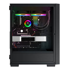 A Photo Of Xigmatek Lux G - Black Metal Grey ATX Case