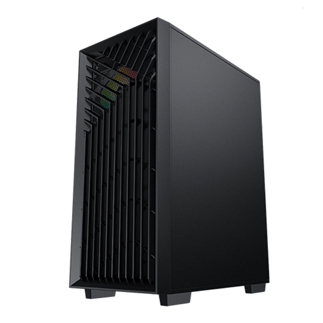 A Photo Of Xigmatek Lux G - Black Metal Grey ATX Case