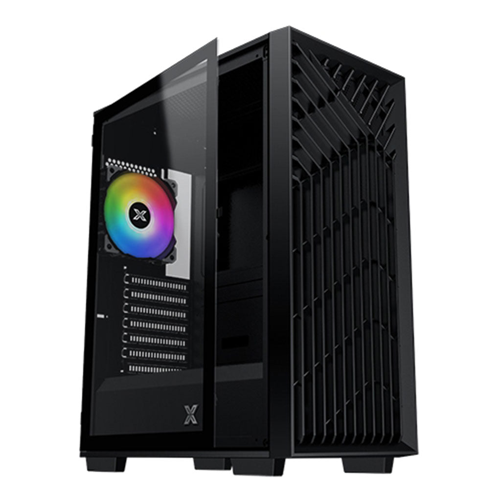 A Photo Of Xigmatek Lux G - Black Metal Grey ATX Case