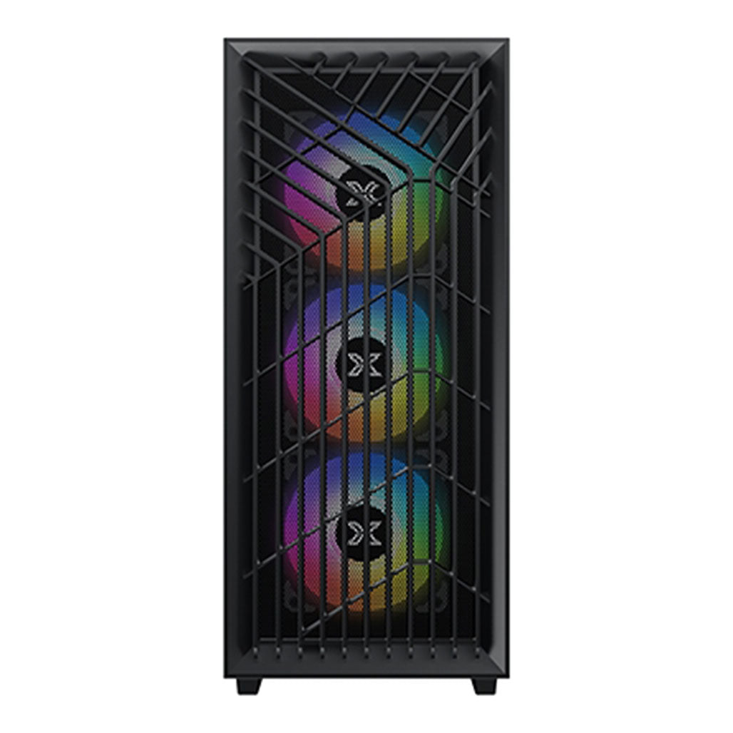 A Photo Of Xigmatek Lux G - Black Metal Grey ATX Case