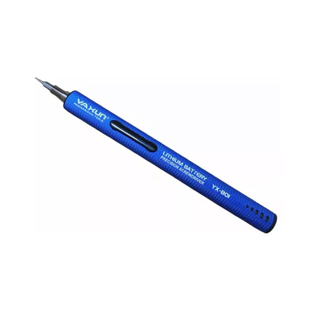 A Photo Of YAXUN YX-801 LED Micro Electric Screwdriver with 20 Pieces