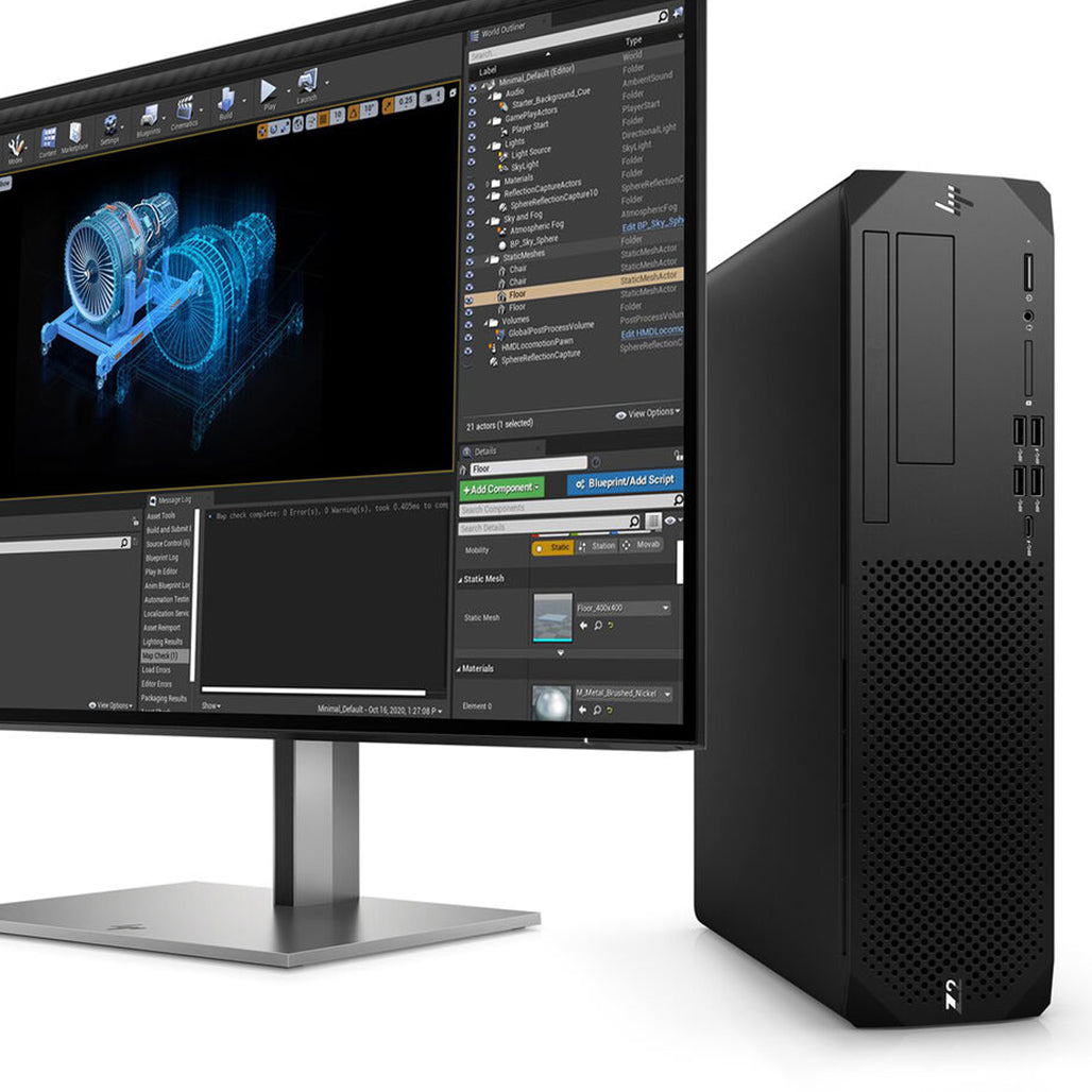 A Photo Of HP Z2 Small Form Factor G9 Workstation - A1NU8UT#ABA - Core™ i9-14900K - 32GB Ram - 1TB SSD - NVIDIA® T4000 16GB - 3 Years Warranty