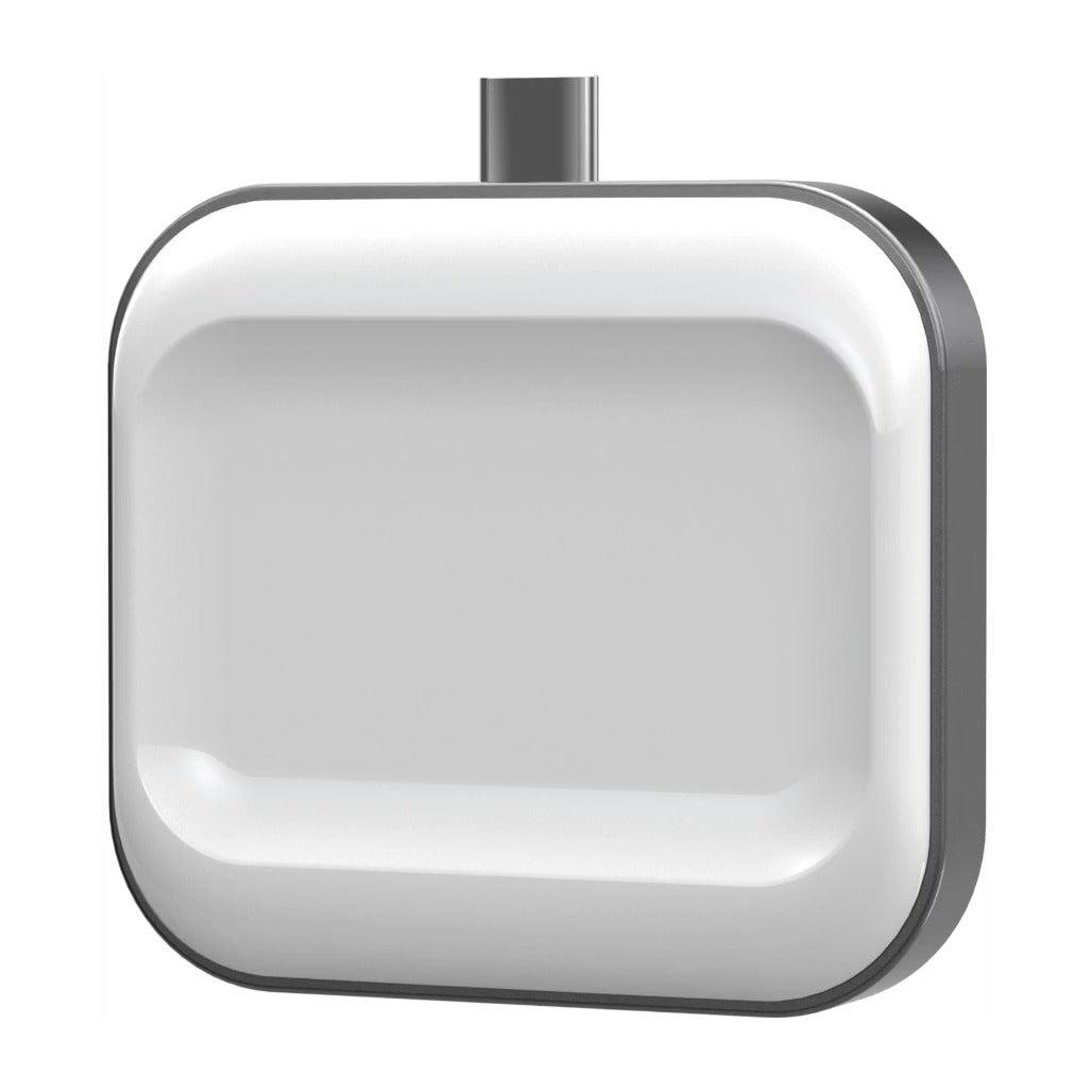A Photo Of Porodo Wireless Charger PD-WA2N1C-GY - Dual-Dock for Apple Watch & AirPods, Gray