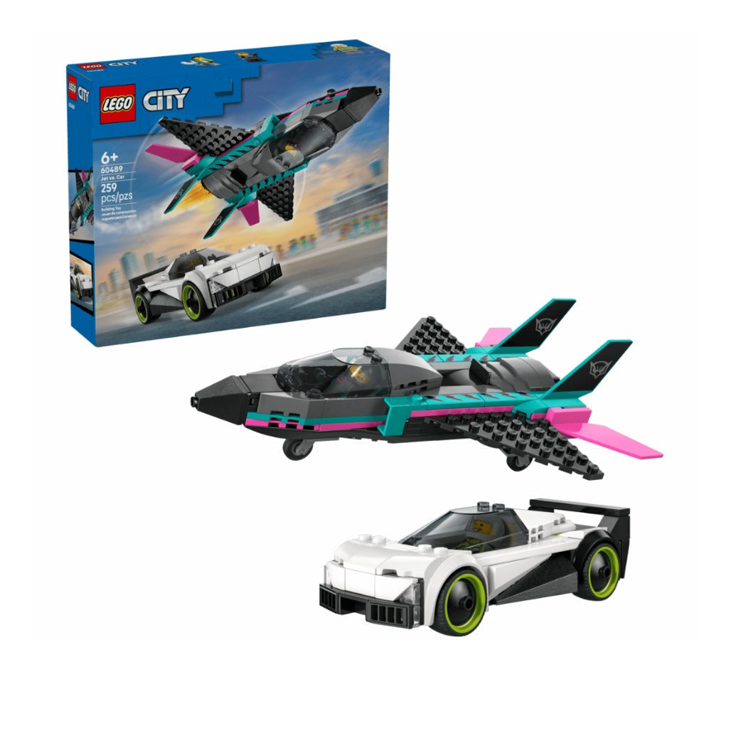 A Photo Of LEGO City Jet vs. Car 259 Pieces - 60489